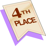 Ribbon - 4th Place Clip Art