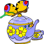 Teapot & Butterfly