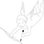 Cherub with Bow & Arrow