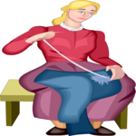 Woman Sewing