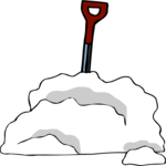 Snow & Shovel Clip Art