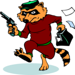 Burglar - Raccoon Clip Art