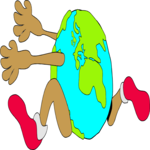 T & F - Running Globe