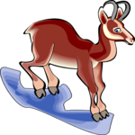Antelope - Pronghorn 1 Clip Art