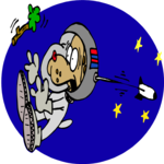 Space Dog 2 Clip Art