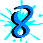 Splat 8 Clip Art