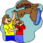 Moose-Head Trophy Clip Art