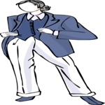 Woman in Suit 16 Clip Art