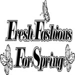 Fresh Fashions Heading Clip Art