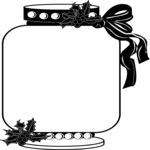 Candy Jar & Holly Frame