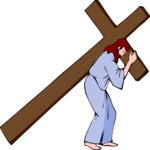 Jesus Carrying Cross 3 Clip Art