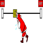 Santa & Switch Clip Art