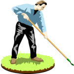 Man with Shovel 1 Clip Art