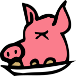 Pork Head 1 Clip Art