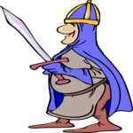 Knight with Sword 04 Clip Art