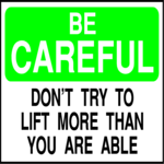 Lifting Warning