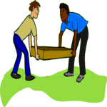 Men Carrying Box