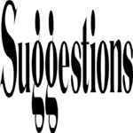 Suggestions