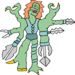 Mutant Warrior 35 Clip Art