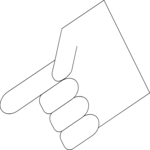 Finger Pointing 082 Clip Art