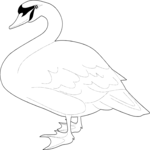 Goose 04 Clip Art