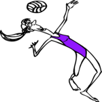 Volleyball 08 Clip Art