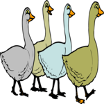 Geese 2 Clip Art