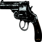 Antique Style Pistol Clip Art