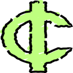 Cent Symbol 7