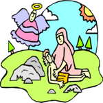 Hagar & Ishmael Clip Art