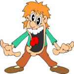 Crazy Man 2 Clip Art