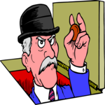 Man - Peeking Clip Art