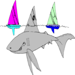 Shark - Sneaky Clip Art