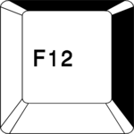 Key F12 Clip Art