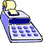 Adding Machine 8 Clip Art