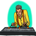 Xylophone Player Clip Art