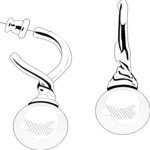 Earrings - Drop 2 Clip Art