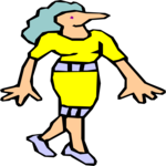 Mutant Female 14 Clip Art