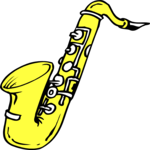 Saxophone 08 Clip Art