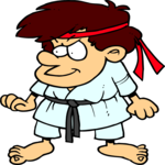 Martial Arts Kid Clip Art