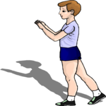 Boy Walking 2 Clip Art