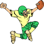 Football Player 55 Clip Art