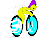 Cyclist 06 Clip Art