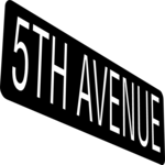 New York - 5th Avenue Clip Art