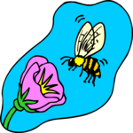 Bee with Flower