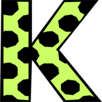 Polka Dots K Clip Art