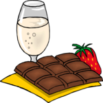 Chocolate & Strawberry Clip Art