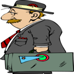 Man with Luggage 10 Clip Art