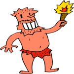 Cave Man & Fire