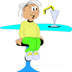 Drinking a Milkshake